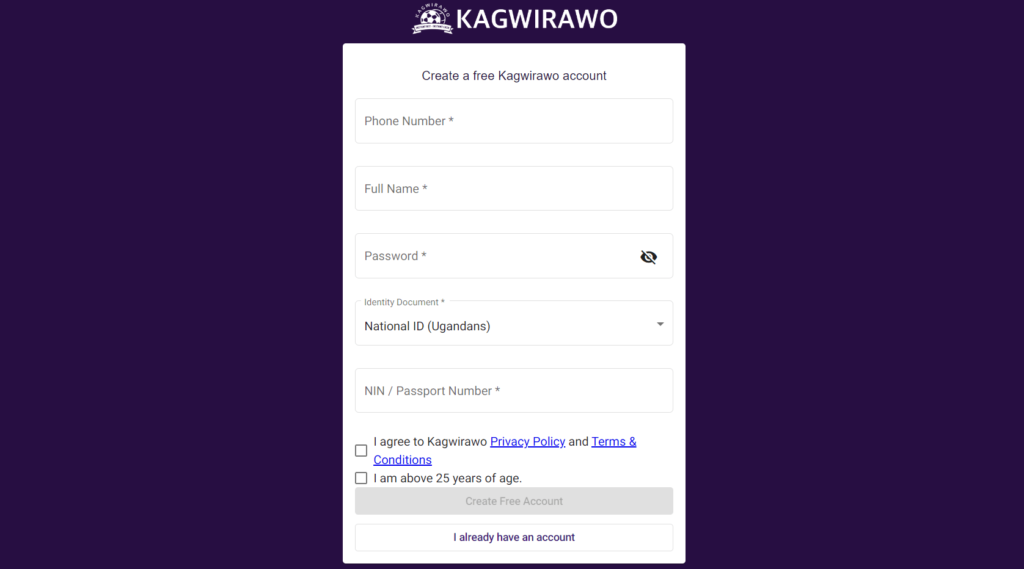 Kagwirawo Registration process