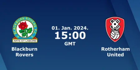 Blackburn Rovers vs. Rotherham United Prediction: 1/1/2024