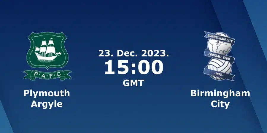 Plymouth Argyle FC vs. Birmingham City FC Prediction: 23/12/2023