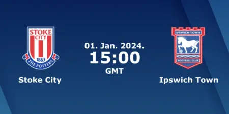 Stoke City vs. Ipswich Town Prediction: 1/1/2024