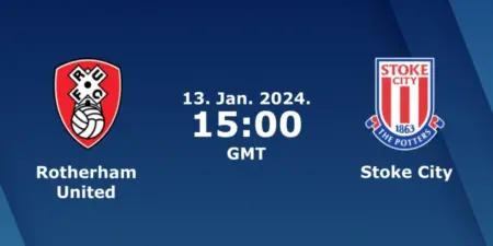 Rotherham United vs. Stoke City Prediction: 13/1/2024