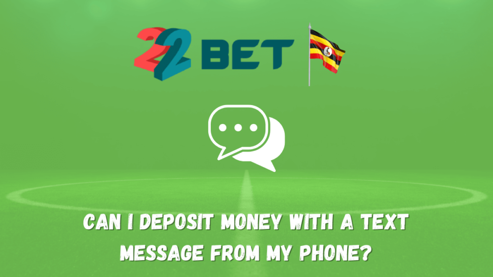 Can I deposit money in 22bet with a text message from my phone?